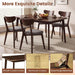 47Inch Walnut Rubber Wood Dining Table Rectangular