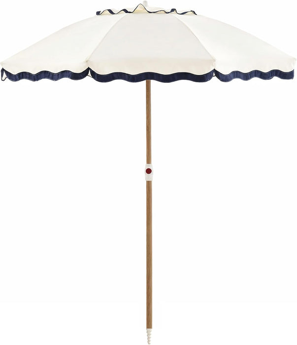 6FT Patio Beach Umbrella, UPF 50+ Sun Shade, Adjustable Tilt