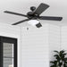 Ceiling Fans Belmar 52 Inch Ceiling Fan with Light, Indoor/Outdoor Ceiling Fan with Pull Chain, LED Tri-Mount 5 Blade Design, ETL Damp Rated, Bronze (50512-01)