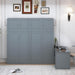 Queen Size Murphy Bed WithIntegratedStorageCabinets