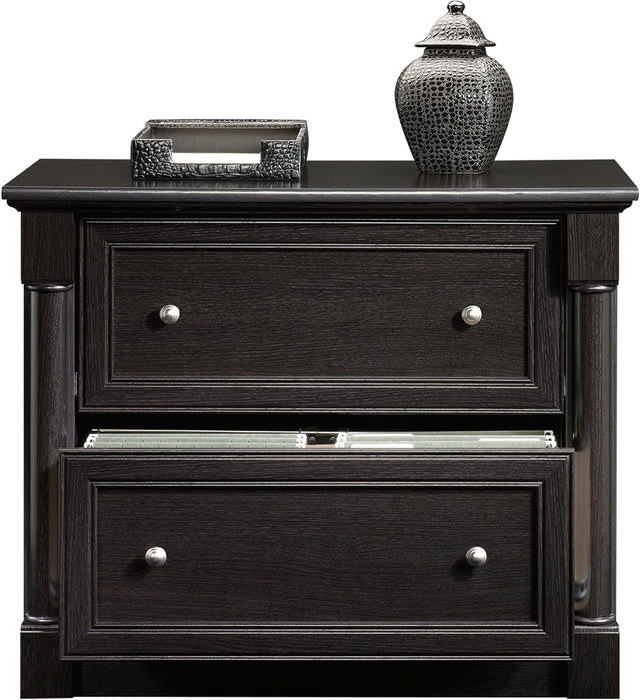 Palladia 2 Drawer File Cabinet, Lateral Filing Cabinets for Home Office, Hanging File Folders Organizer, Interlocking Drawers, in Wind Oak Finish