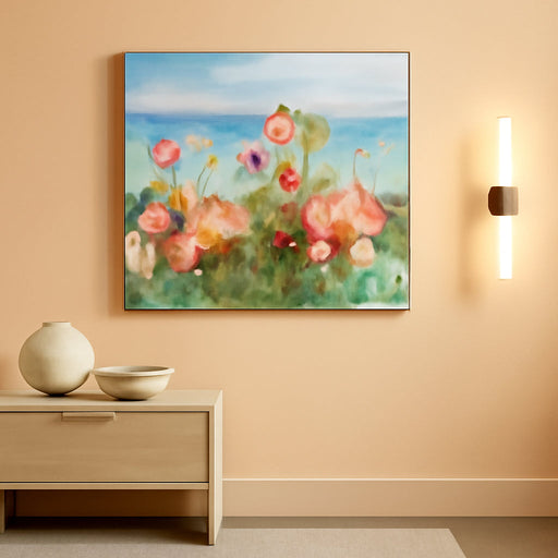 Colorful Poppies Canvas Wall Art 36x24 Inches Decor