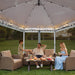 16X16 Pop up Gazebo on Clearance, Hexagonal Outdoor Canopy Tent with Mosquito Netting，Adjustable Height and 256 Square Ft of Shade for Party, Backyard, Gardens with Vented Top（Gray）