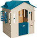 Playhouse, Kids Toys Houses Easy Assembly, with Working Door, 2 Windows with Working Shutters, a Mail Slot and Flag Holder