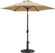 9FT Patio Umbrella with 22Lb Umbrella Base Included, Outdoor Market Umbrella with Push Button Tilt, Crank and Sturdy Ribs, Outdoor Yard Sun Shade W/Stand Heavy Duty