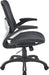 Riley Ventilated Manager'S Office Desk Chair with Breathable Mesh Seat and Back, Black Base with Black