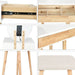 Makeup Vanity Table Set with 3 Modes Adjustable Lighted Mirror Cushioned Stool, Dressing Table for Small Space
