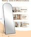 58"X19"Floor Mirror Full Length,Arched Full Length Mirror with Stand,Full Body Mirror,Hanging or Large Leaning for Bedroom Living Room Black