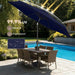 9FT Outdoor Patio Umbrella - Table Umbrella Waterproof UV Protection, Sombrillas De Patio with Push Button Tilt, Sun Umbrella for Pool, Porch, Garden, Deck, Backyard (Navy Blue)