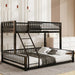 Twin XL Over Queen IndustrialStrength Metal BedFrame