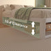 12 Inch Queen Bed Frame, Heavy Duty Steel, No Box Spring, White