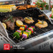 Deluxe 2-Burner Gas Grill with 401 SQ in Grate, 28000 Btus, Stainless Steel Control Panel & Foldable Side Table, Propane BBQ Grill for Outdoor Cooking, Patios, Backyards and More - 720-0864RA