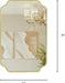 24"X36" Gold Foil Scalloped Decorative Wall Mirror