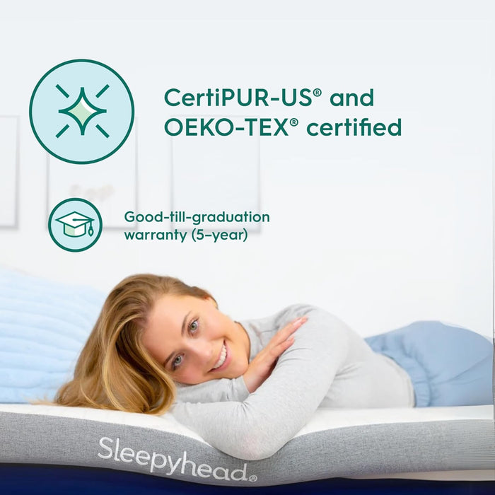 Twin XL 2 Inch Premium Gel Memory Foam Mattress Topper - Dorm Essentials for College Beds, Cooling, Washable Cover, Pressure Relief & Support, Certipur-Us Certified