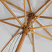 8.2FT Vintage Wood Outdoor Patio Umbrella with a Handy Pulley System