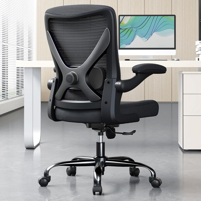 Office Chair: 330LBS Mesh Ergonomic Desk Chair Comfy with 3D Lumbar& Swivel