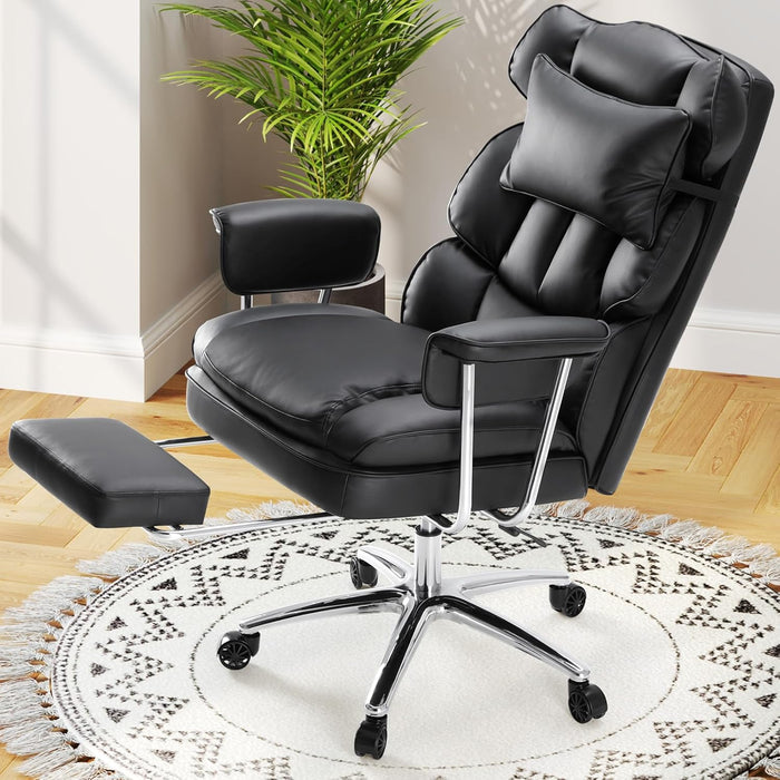 Ergonomic Home Office Desk Chair, Executive Chair, PU Leather