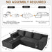 103-Inch UltraCorduroy Sectional Sofa With Left Chaise