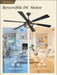 65 Inch Ceiling Fan with Lights, Farmhouse Caged Ceiling Fans with Remote, Black Industrial Ceiling Fans with Quiet Reversible DC Motor, Large Ceiling Fan for Living Room, Bedroom