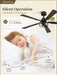Farmhouse Rustic Ceiling Fan Featuring Remote Lighting