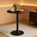 round Bar Table, Adjustable Height and 360° Swivel Pub Table, Cooktail Table for Bar, Bistro, Dining Room, Black