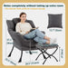 Dark Grey ExtraLarge Oversized Ottoman Reclining Chair