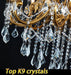 24-Light Antique Gold Crystal Chandelier, Extra Large Luxury Candle Chandelier Lighting Fixture for High Ceiling Foyer, Grand Entryway Living Room, Oversized D39 H64