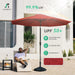 9FT Outdoor Patio Umbrella, Market Umbrella, Red