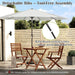 10FT Outdoor Patio Umbrella, Outdoor Table Umbrella, Yard Umbrella, Market Umbrella with 8 Sturdy Ribs, Push Button Tilt and Crank