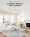 Wood Solid-Wood 42-Inch White Ceiling Fan RemoteControl
