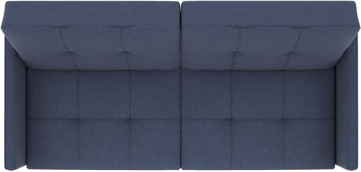 Modern Navy Futon Sofa Bed