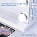 Hollywood Vanity Mirror with Lights, 15 Dimmable Bulbs, 3 Color Lights,Make up Lighted Mirror, Aluminum Metal Frame, USB Charging Port（23" X 18"）