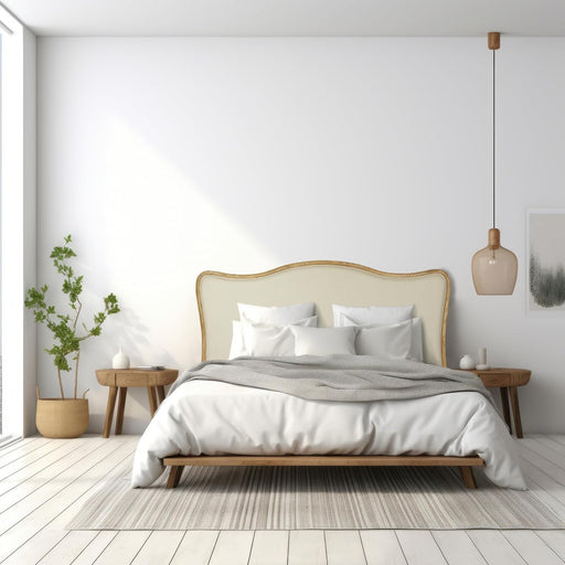 Oak & Linen King Size Headboard