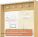 Behind the Door Bookshelf Kids Wooden behind Door Bookcase 5-Tier Oak Slim