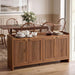 63" Fluted Sideboard Buffet Cabinet with Storage and 4 Doors