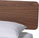 Alyssa Japandi Walnut Brown Wood Queen Size Platform Bed