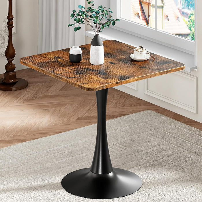 Rustic Brown TwentySevenpointSixInches Tulip Dining Table