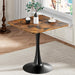 Rustic Brown TwentySevenpointSixInches Tulip Dining Table
