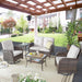 Patio Furniture Swivel Glider PE Wicker Chairs, Outdoor Swivel Rocker Seating with Cushions for Porch Deck Balcony, Brown/Beige