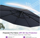 Cantilever Umbrella 10 Feet round Smooth 360° Rotation Grey | Rock-Solid Stability, Smooth One-Hand Adjustment, Expansive Shade Coverage, Stay Cool & Protected, Built for Lasting Comfort