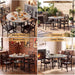 Dining Table Set for 4, 47.2 Inch round Kitchen Table and 4 Chairs