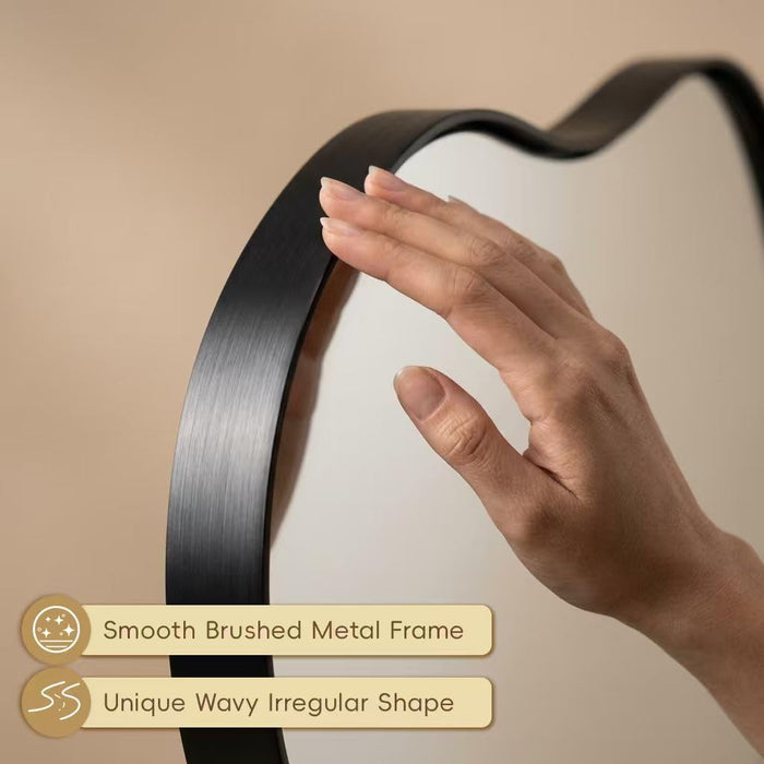 24"X40" Wall Mirror Irregular Mirror for Bathroom Bedroom & Entryway
