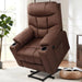 Large Power Lift Recliner for Elderly, Heavy Duty Electric Lift Chair with Heated Vibration Massage in Clay, Brown