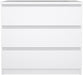 White 3 Drawer Dresser – Modern 3 Drawer Dresser for Bedroom, Closet, or Entryway – Sleek and Functional Three Drawer Unit for Compact Storage