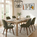 Farmhouse Dining Table for 6, Rectangle Dining Table, Kitchen Table Oak