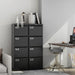 Black Metal File Cabinet with Lock