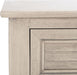 Home Collection Tate Greige 2-Drawer Bottom Shelf Console Table