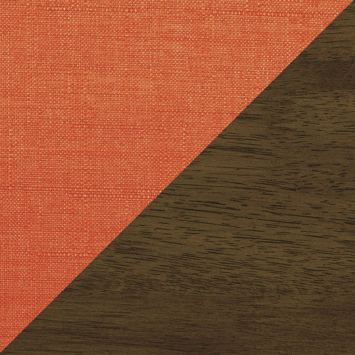 Orange Mid Century Modern Upholstered Accent Chair