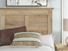 Signature Design by Ashley Fenderport Twin Bed Frame with Panel Headboard and Footboard, Cottage Bedroom Style for Kids and Guest Rooms, Natural Brown