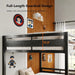 Full Over Full IndustrialGrade StainlessSteel Bunk Bed